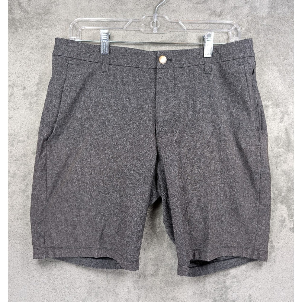 Lululemon Commission Classic Fit Shorts Mens 32x9 Heather Gray Warpstreme